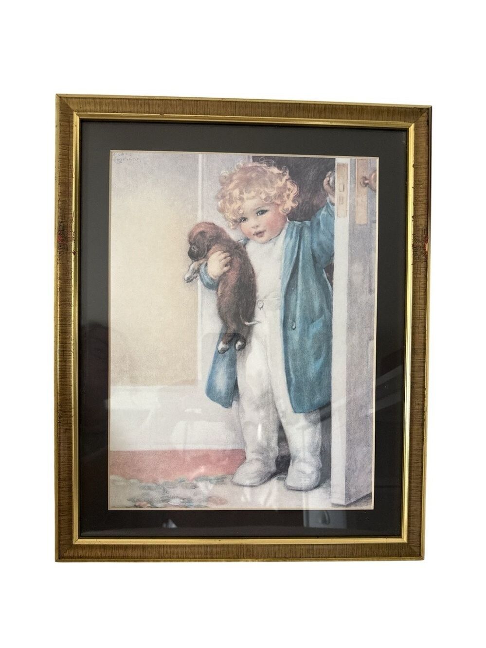 Vtg Bessie Pease Gutmann “Good Morning” Lithograph Print